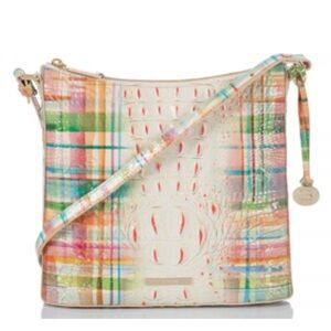 Brahmin Katie Sweet Tea Melbourne.leather.10.5w 10.2h.orange/ cream.MULTICOLOR.